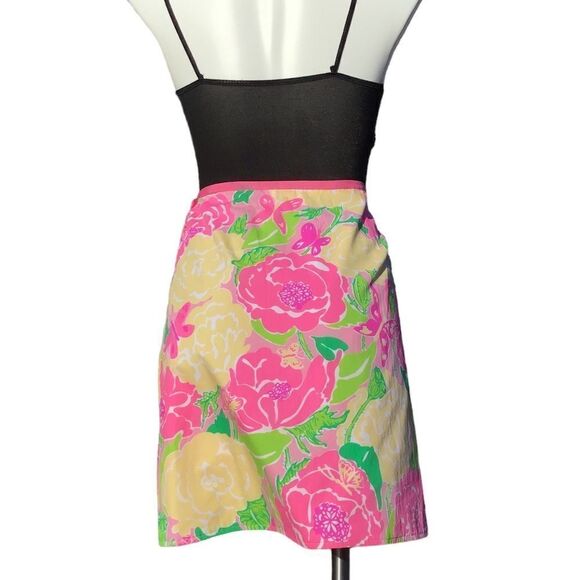 Lily Pulitzer Reversible Wrap Animal Print And Floral Skirt Size 6 - Picture 6 of 10